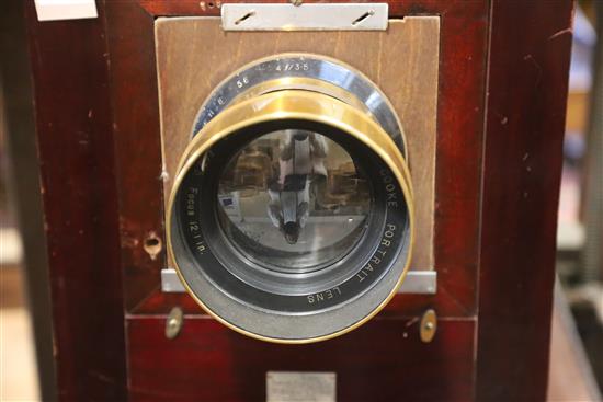 A Kodak Studio Camera No.3, 8in. x 6in., with Kodak Sliding Carriage Stand, W.31in. L.30in. H.49in.